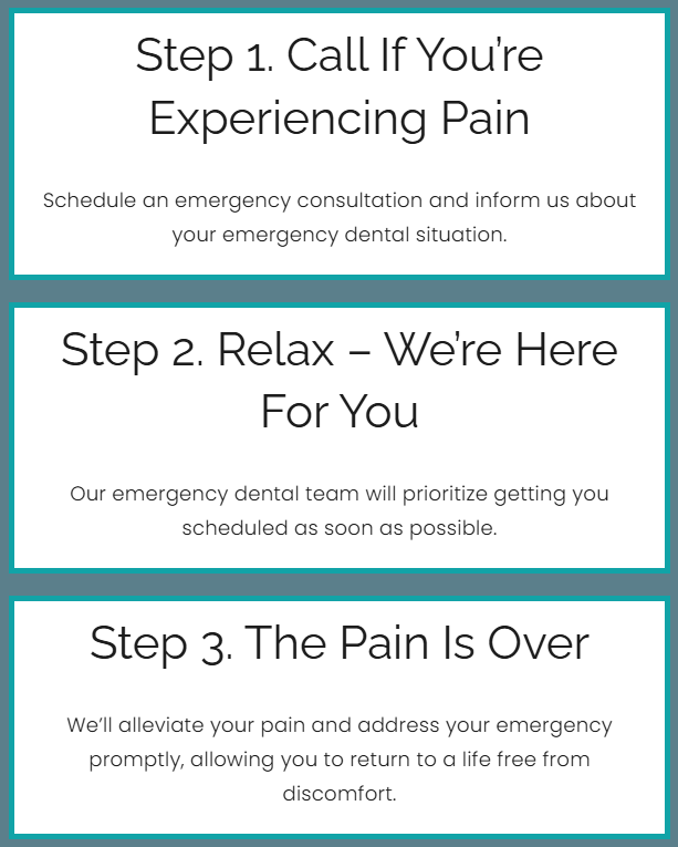 Getting Immediate Dental Care Is As Easy As One, Two, Three Getting Immediate Dental Care Is As Easy As One, Two, Three